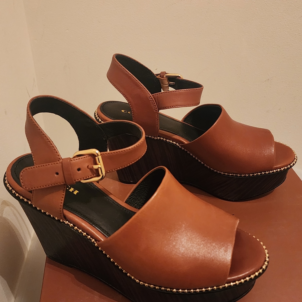 Coach Tan Women's Heels - Picture 3 of 3